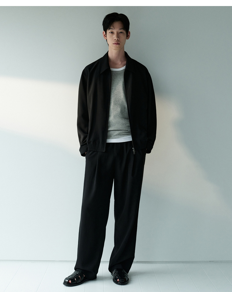 ★MUSINSA STANDARD★ Linen-like one-tuck wide banding denim MUSINSA | MUSINSA STANDARD Linen-like one-tuck wide banding
