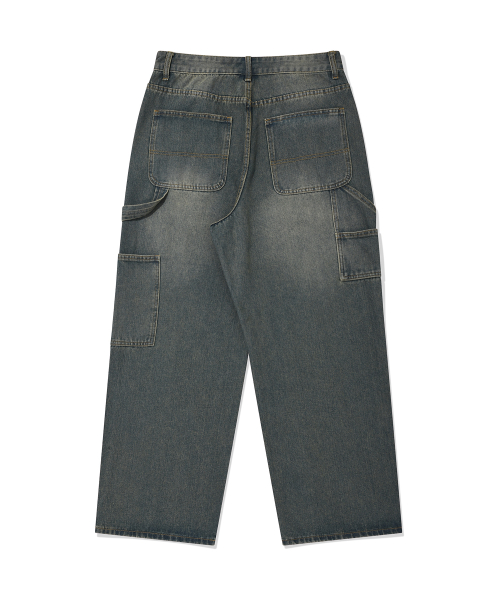 KEY RING WASHING DENIM PANTS(BLUE) thumbnail 5