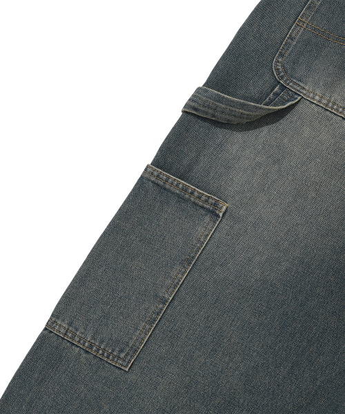 KEY RING WASHING DENIM PANTS(BLUE) thumbnail 7