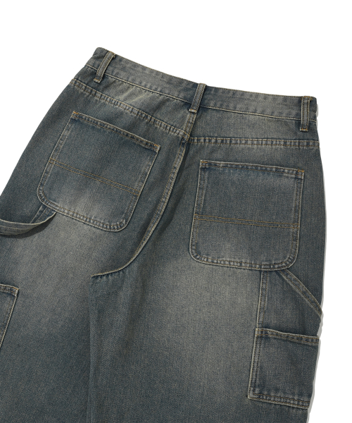 KEY RING WASHING DENIM PANTS(BLUE) thumbnail 9