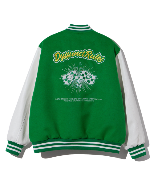D LOGO STADIUM JACKET (GREEN)