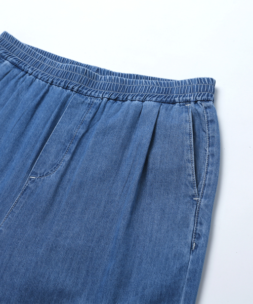 Джинсы унисекс на резинке semi-wide [LT-INDIGO](UA4DP86_03)