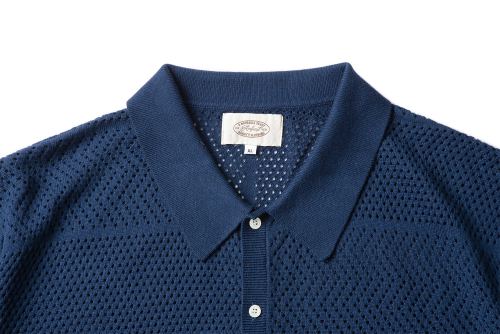 Крючковая рубашка Amalfi с коротким рукавом Navy