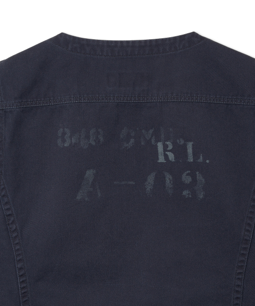 Твиловый жилет Utility с графикой - Navy
