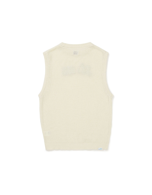 [Mmlg] MM KNIT VEST (IVORY)