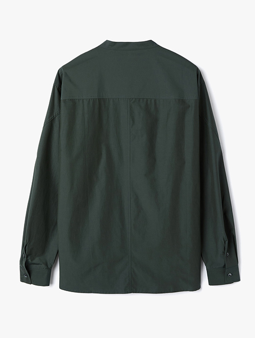 Рубашка с косым воротником - Deep Green