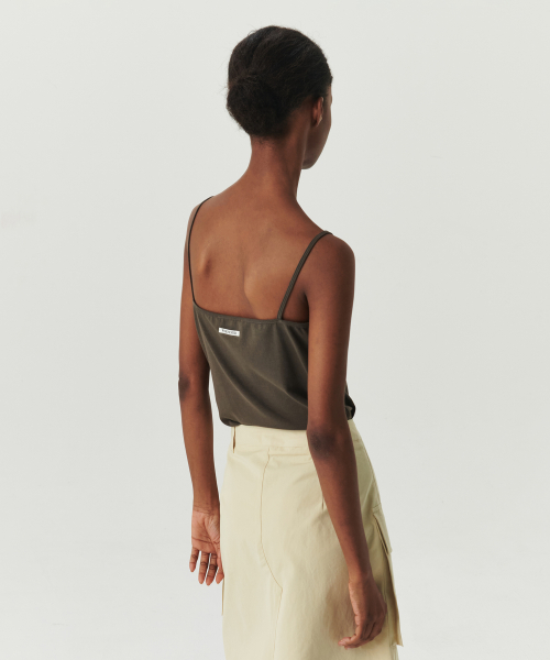 Whenever Standard Sleeveless Top - Dusty Brown