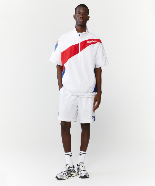 Анорак с панелями Vector - White:Turkish Blue