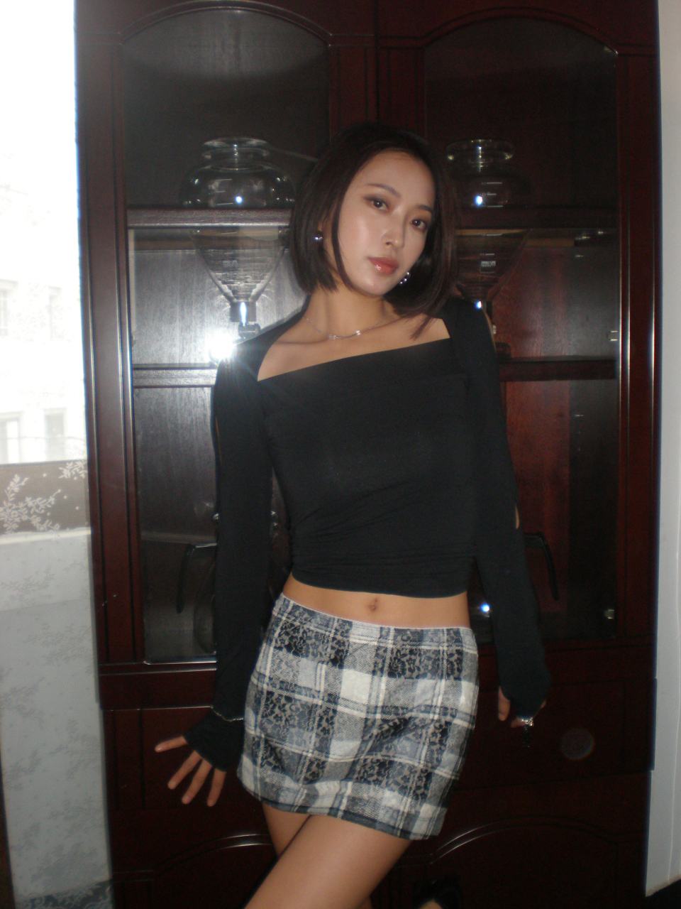[TOOMUCHTAX]LACE MESH MINI SKIRT/追跡付 TOOMUCHTAX Lace Mesh Mini Skirt - Dot | 하이츠스토어