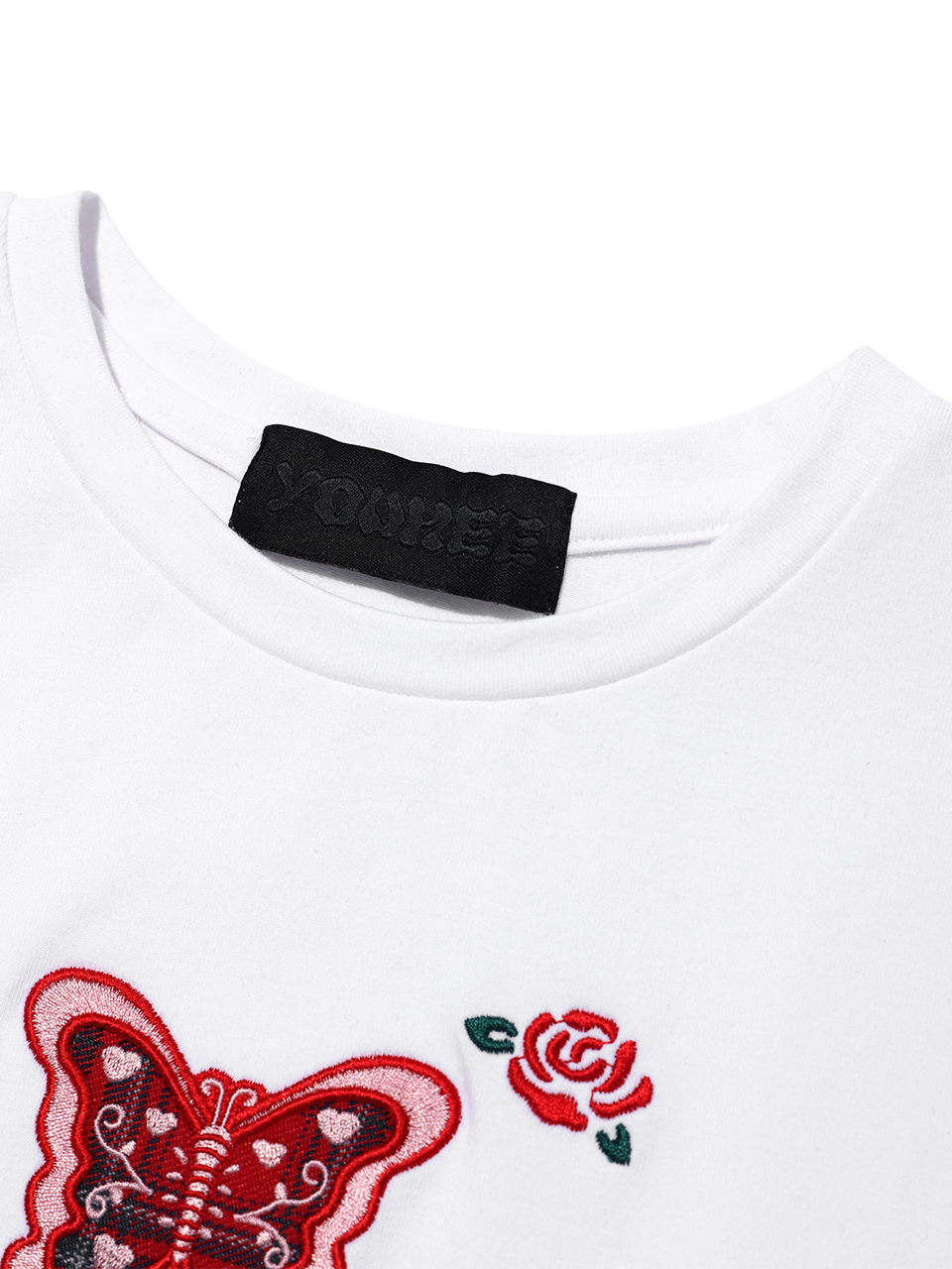 ★送料・関税込★YOUHEE★BUTTERFLY APLIQUE T-SHIRTS★ MUSINSA | YOUHEE BUTTERFLY APLIQUE T-SHIRTS WHITE