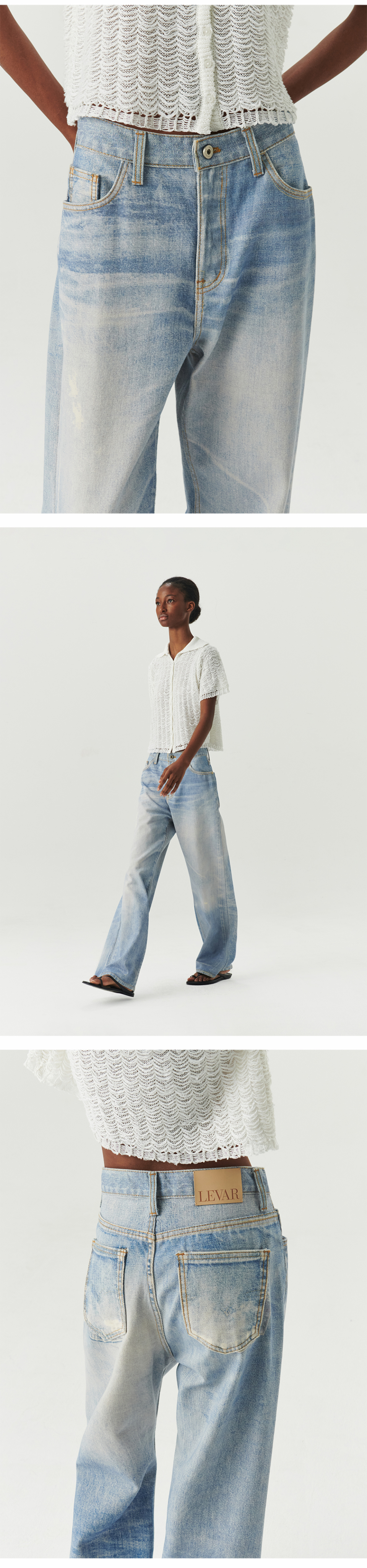 MUSINSA | LEVAR Digital-Print Relax Denim - Digital Print