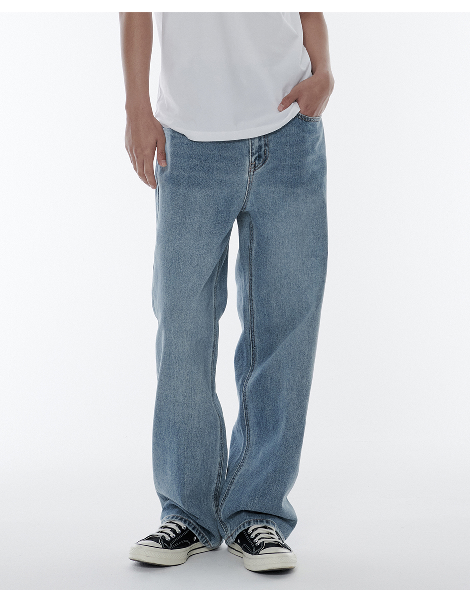 MUSINSA | MUSINSA STANDARD Loose Straight Denim Pants [Light