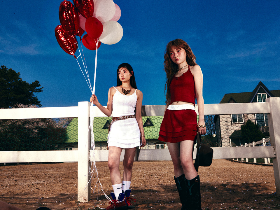 ★YOUHEE★ EYELET FRILL DRESS MUSINSA | YOUHEE EYELET FRILL DRESS RED
