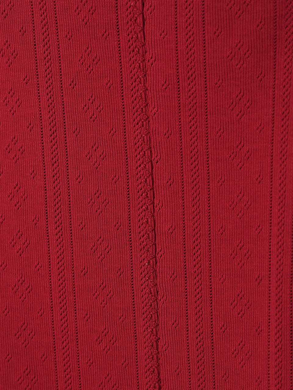 MUSINSA | YOUHEE EYELET FRILL DRESS RED
