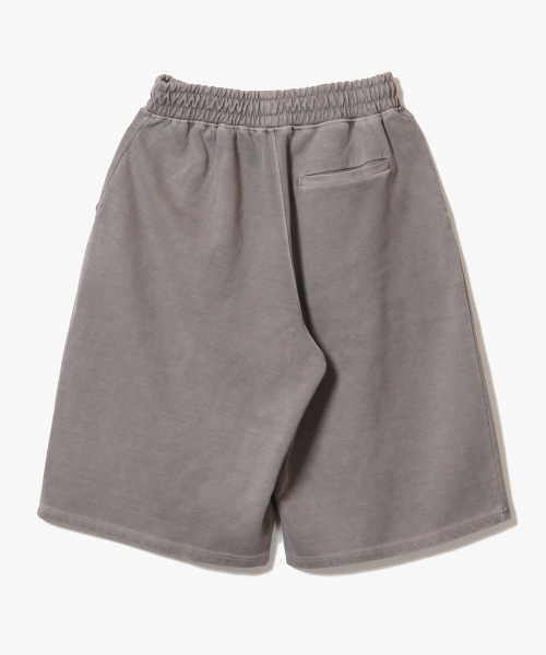 Deep One Tuck Pigment Sweat Shorts [Cement]