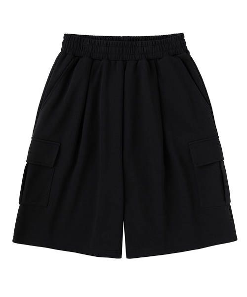 [2PACK] Bermuda Wide Cargo Sweat Short Pants (3COLOR) thumbnail 5
