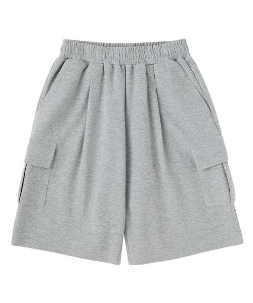 [2PACK] Bermuda Wide Cargo Sweat Short Pants (3COLOR) thumbnail 10