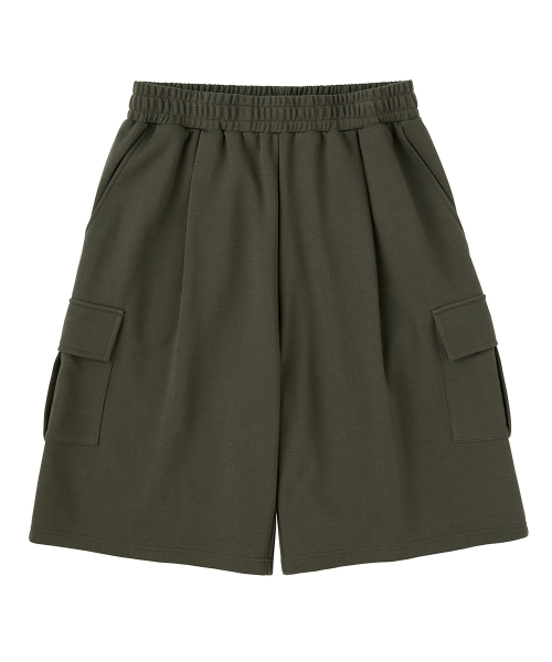 [2PACK] Bermuda Wide Cargo Sweat Short Pants (3COLOR) thumbnail 14