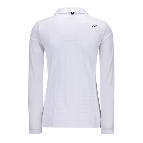 WOMEN V NECK LONG T-SHIRT_WH