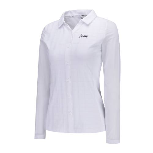 WOMEN V NECK LONG T-SHIRT_WH