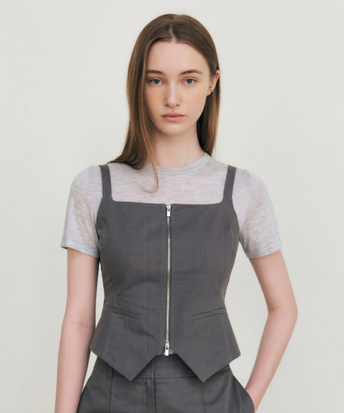 Жилет Linen Two-Way_Grey