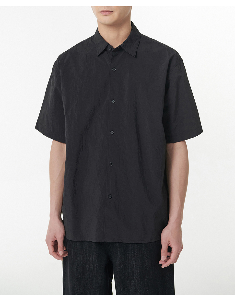 ★MUSINSA STANDARD★ Relaxed nylon crease short sleeve shirt MUSINSA | MUSINSA STANDARD Relaxed Nylon Crease Short Sleeve