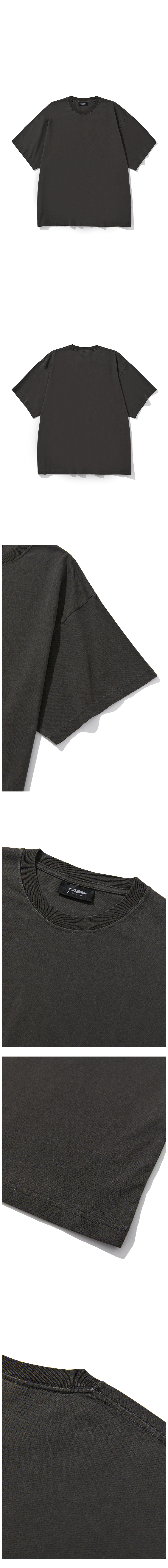 MUSINSA | DNSR Crucial Pig Dying Half Sleeve Charcoal