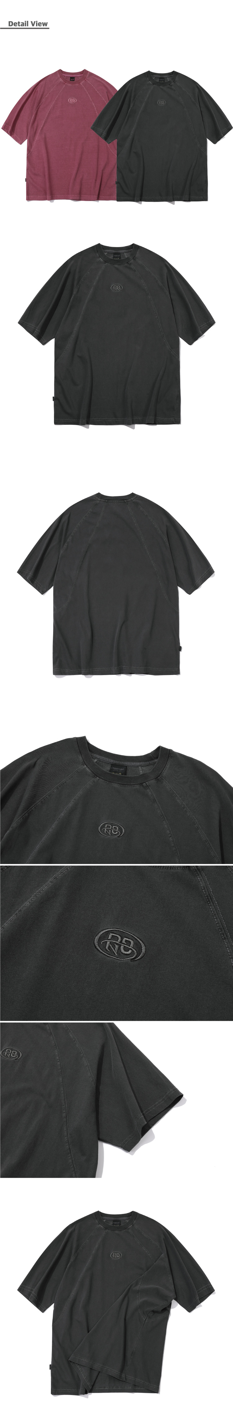 CP PIGMENT PANEL SHORT SLEEVE TEE - 2 COLORS BLACK