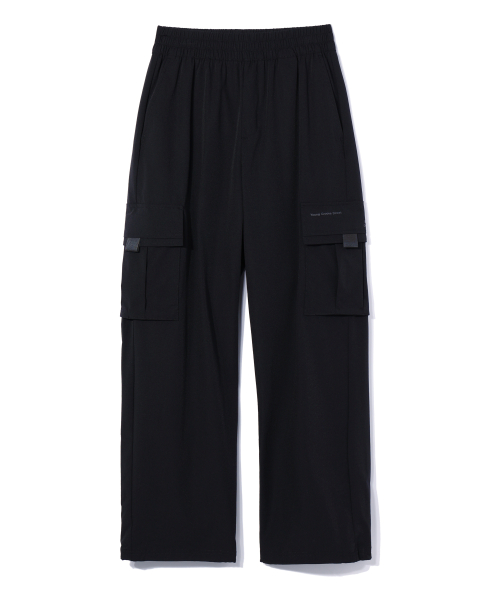Широкие нейлоновые карго-брюки BLACK (LO8PU788-076)