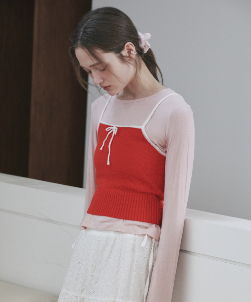 Майка Colorway Cross Sleeveless Red