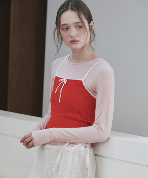 Майка Colorway Cross Sleeveless Red