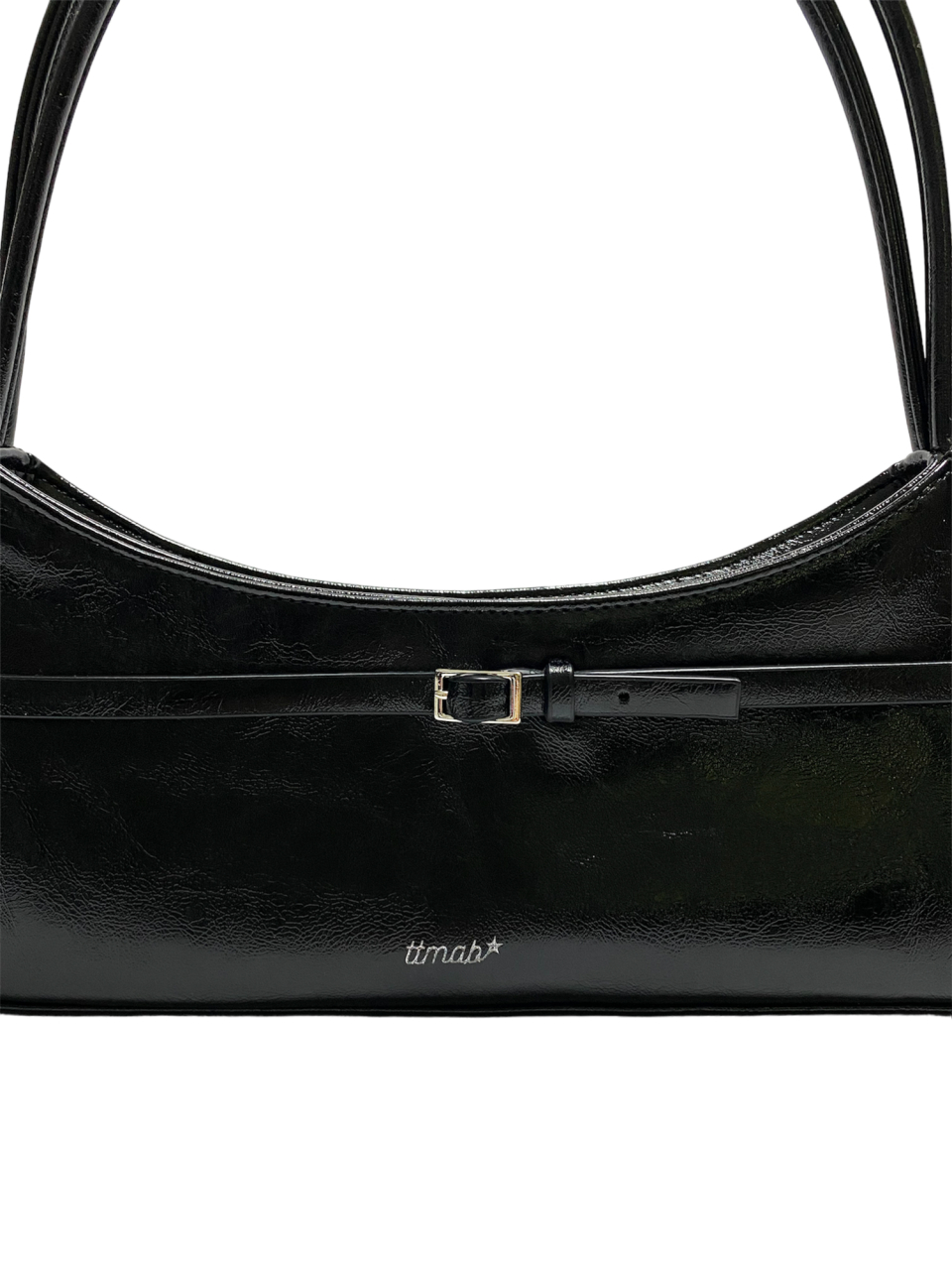 MUSINSA公式 | TTMAB Mini Buckle Small Baguette Bag - 2A.M. Black