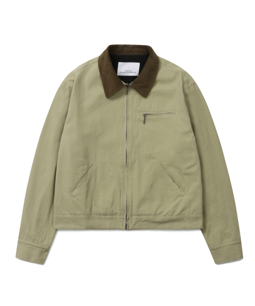 Винтажная хлопковая рабочая куртка (Beige)