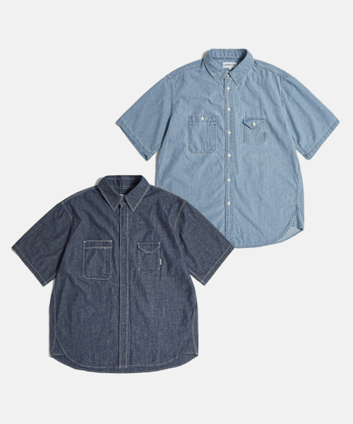 Chambray S/S Work Shirt Indigo thumbnail 3
