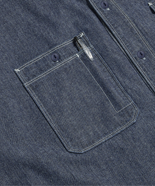Chambray S/S Work Shirt Indigo thumbnail 5