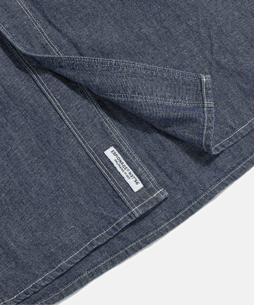 Chambray S/S Work Shirt Indigo thumbnail 8