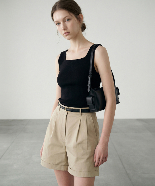 Трикотажный топ CHLOE SQUARE NECK SLEEVELESS KNIT (3 цвета)
