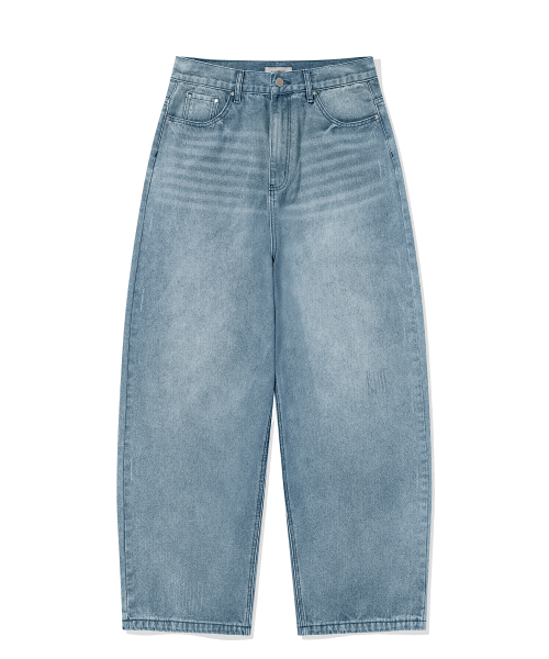 Damage Washed Denim Pants - Sky Blue thumbnail 3