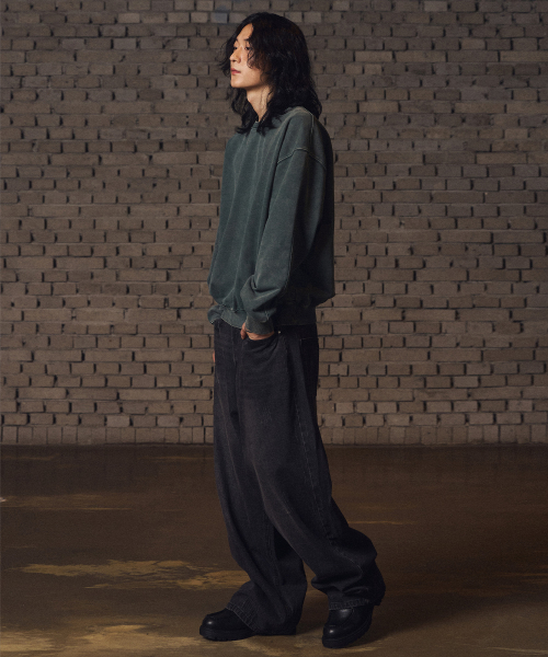 Damage Washed Denim Pants - Sky Blue thumbnail 7