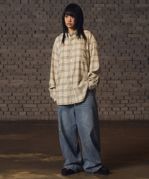 Damage Washed Denim Pants - Sky Blue thumbnail 8