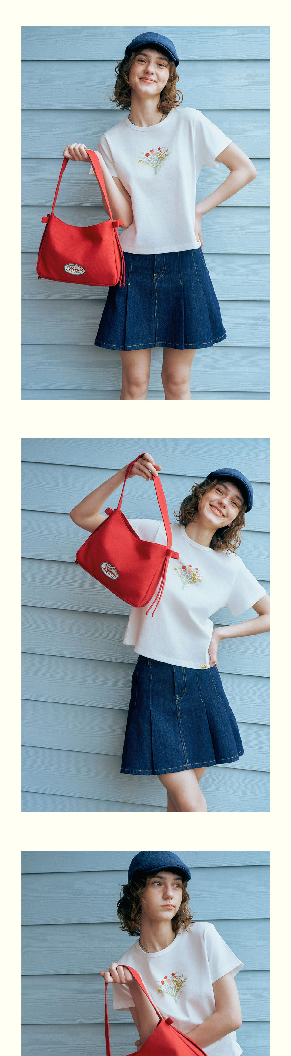 トートバッグ HEEARI [2nd reorder] Lily Ribbon Tote Bag Lily Ribbon Tote B MUSINSA | HEEARI Lily Ribbon Tote Bag_Red