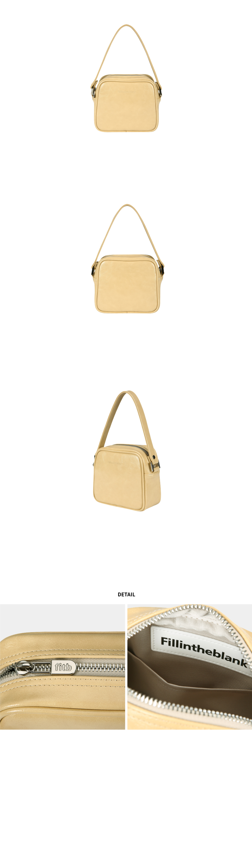 MUSINSA | FILLINTHEBLANK Trapezoid Mini Tote Bag (butter)