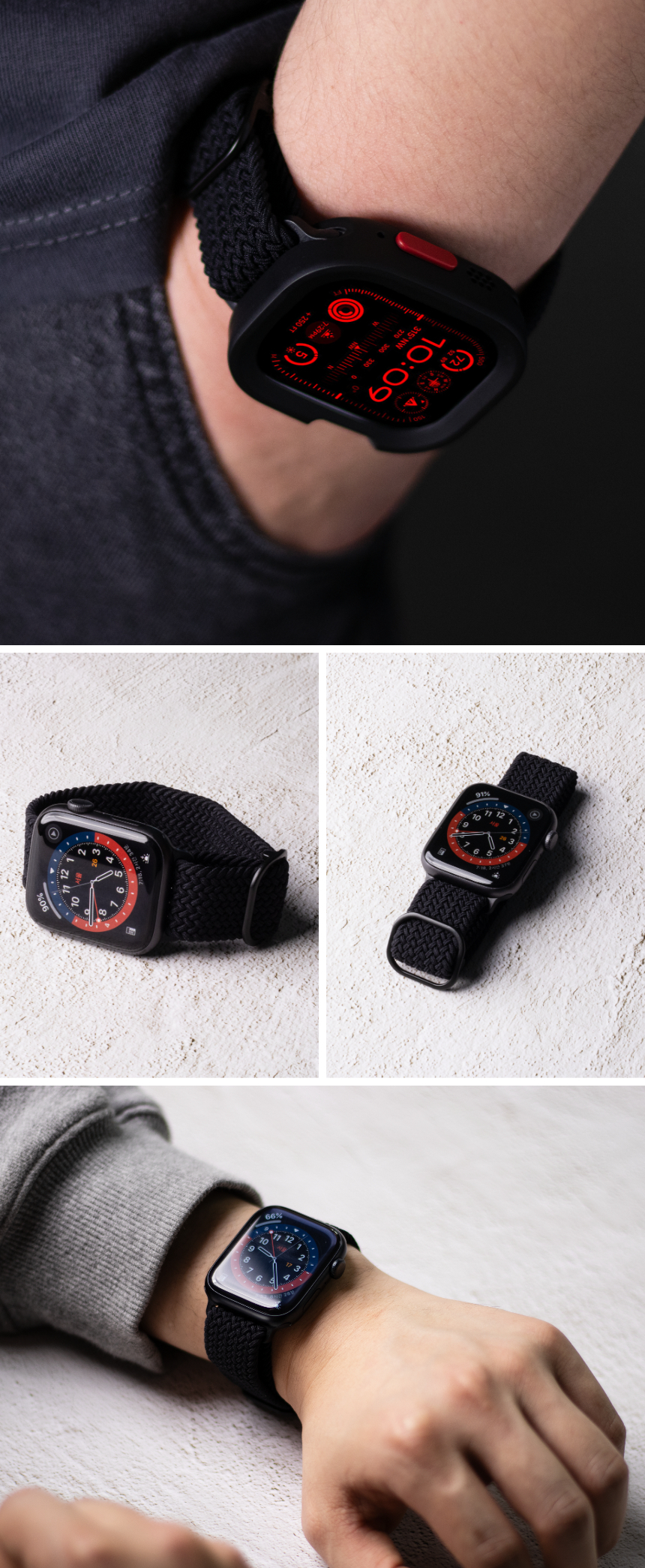 핸디 브레이드 솔로 너클 스트랩 42mm,44mm,45mm,49mm용 상세 이미지 17