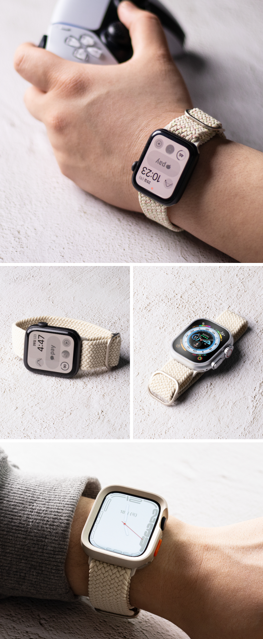 핸디 브레이드 솔로 너클 스트랩 42mm,44mm,45mm,49mm용 상세 이미지 21