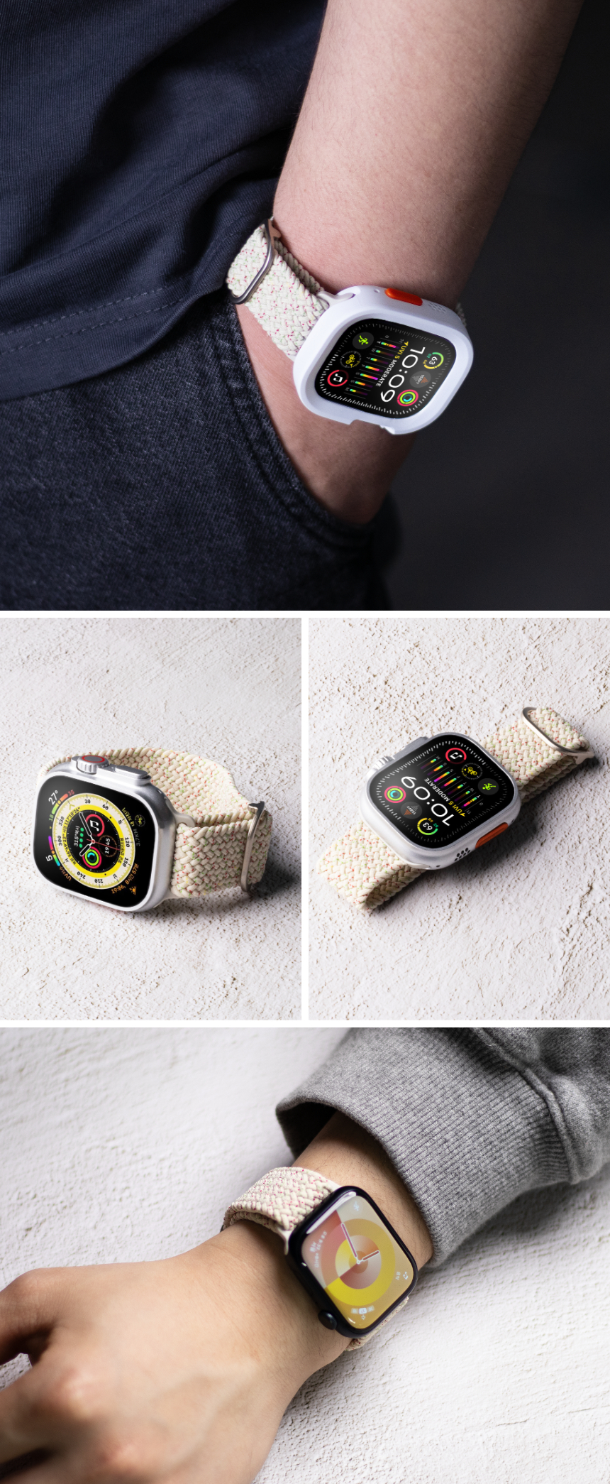 핸디 브레이드 솔로 너클 스트랩 42mm,44mm,45mm,49mm용 상세 이미지 27