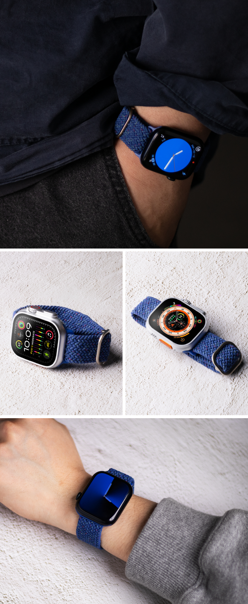 핸디 브레이드 솔로 너클 스트랩 42mm,44mm,45mm,49mm용 상세 이미지 25