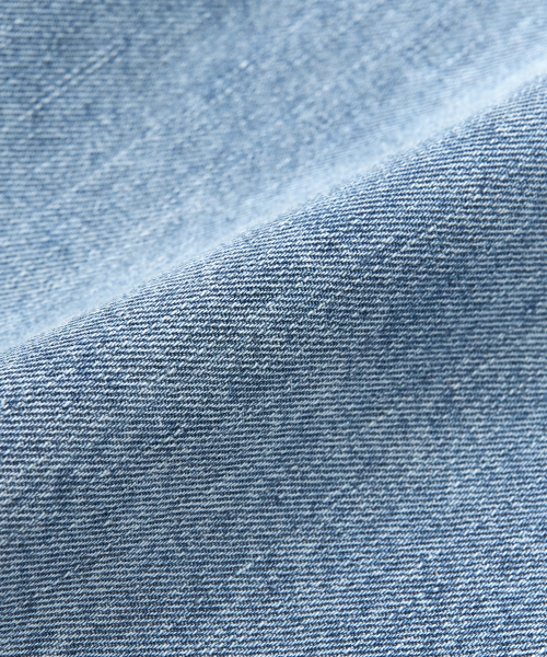 Washed Half Denim Pants (LIGHT BLUE) thumbnail 8