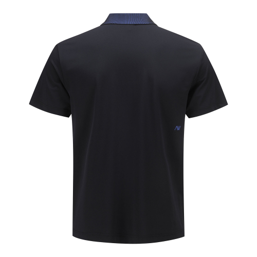 MEN COLLAR POINT SHORT T-SHIRT BK