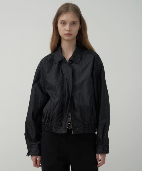 Куртка на пуговицах с покрытием - Coated-Black