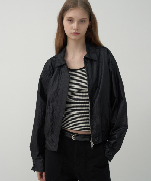 Куртка на пуговицах с покрытием - Coated-Black